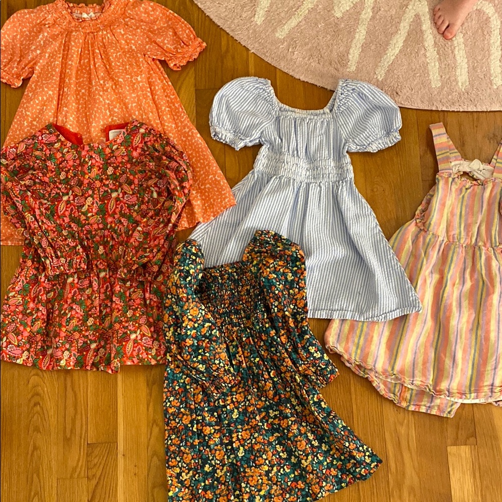 Colorful Girls' Dresses Set